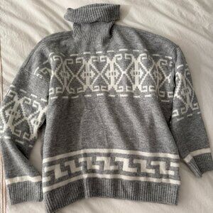 CeCe Fair Isle Turtleneck Sweater